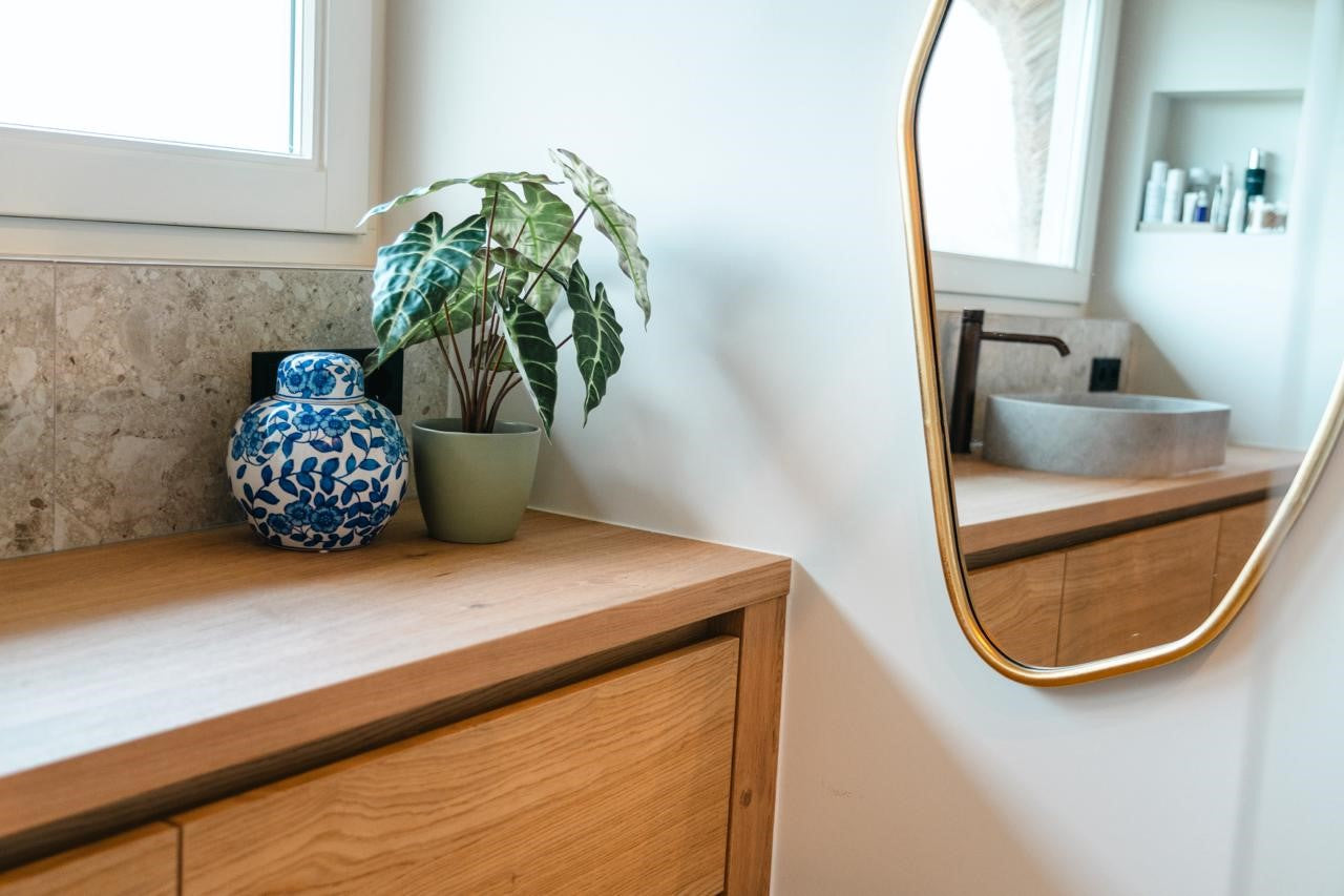 Eikenhouten badmeubel