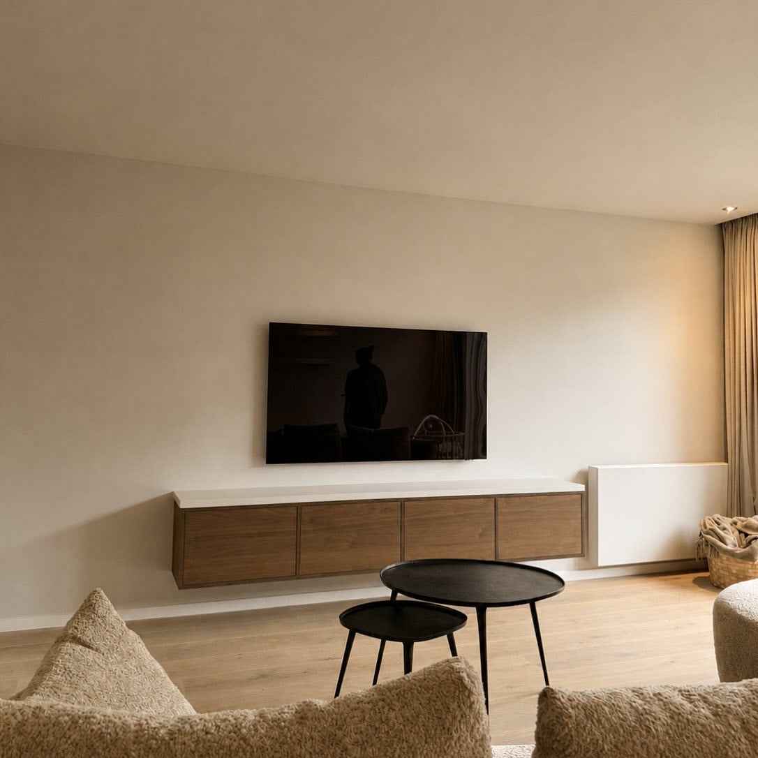 Noten fineer tv-meubel