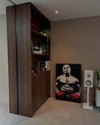 Noten-look ensuite kast met schuifdeuren